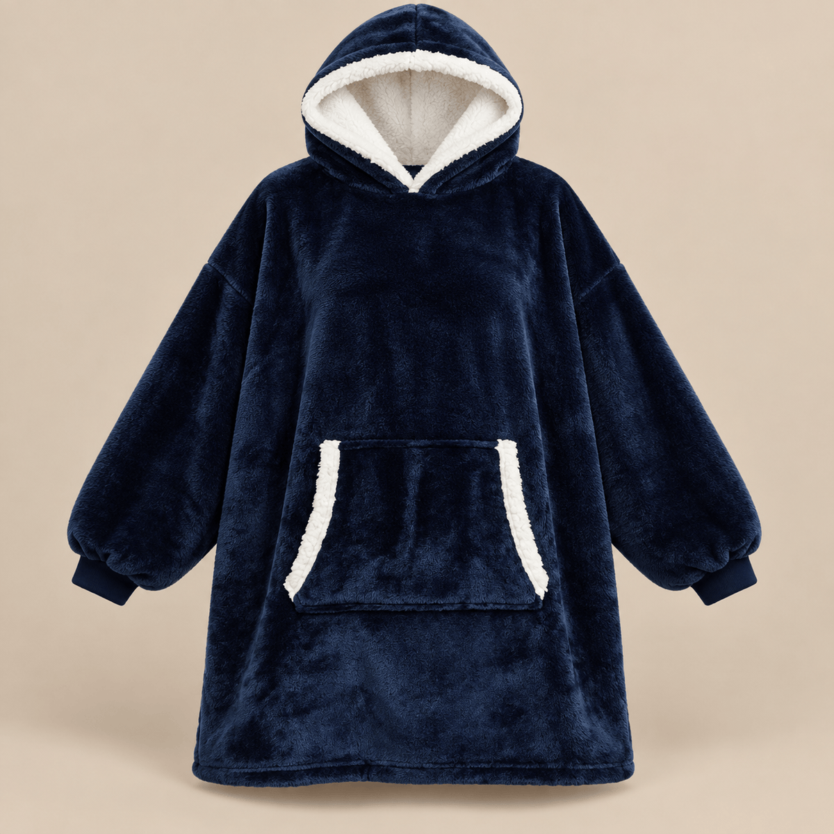 Ton poncho Poncho Hiver Surdimensionné Polaire Violette