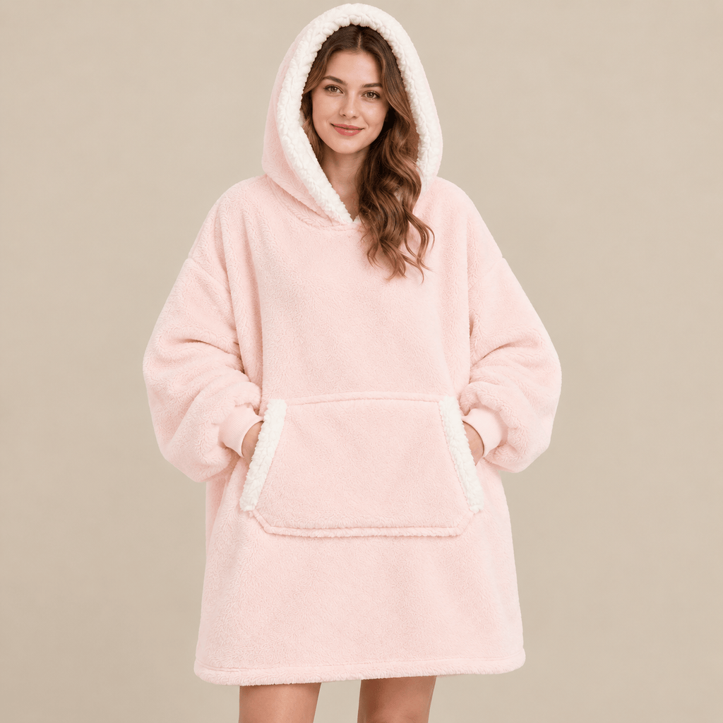 Ton poncho Poncho Hiver Surdimensionné Polaire Violette