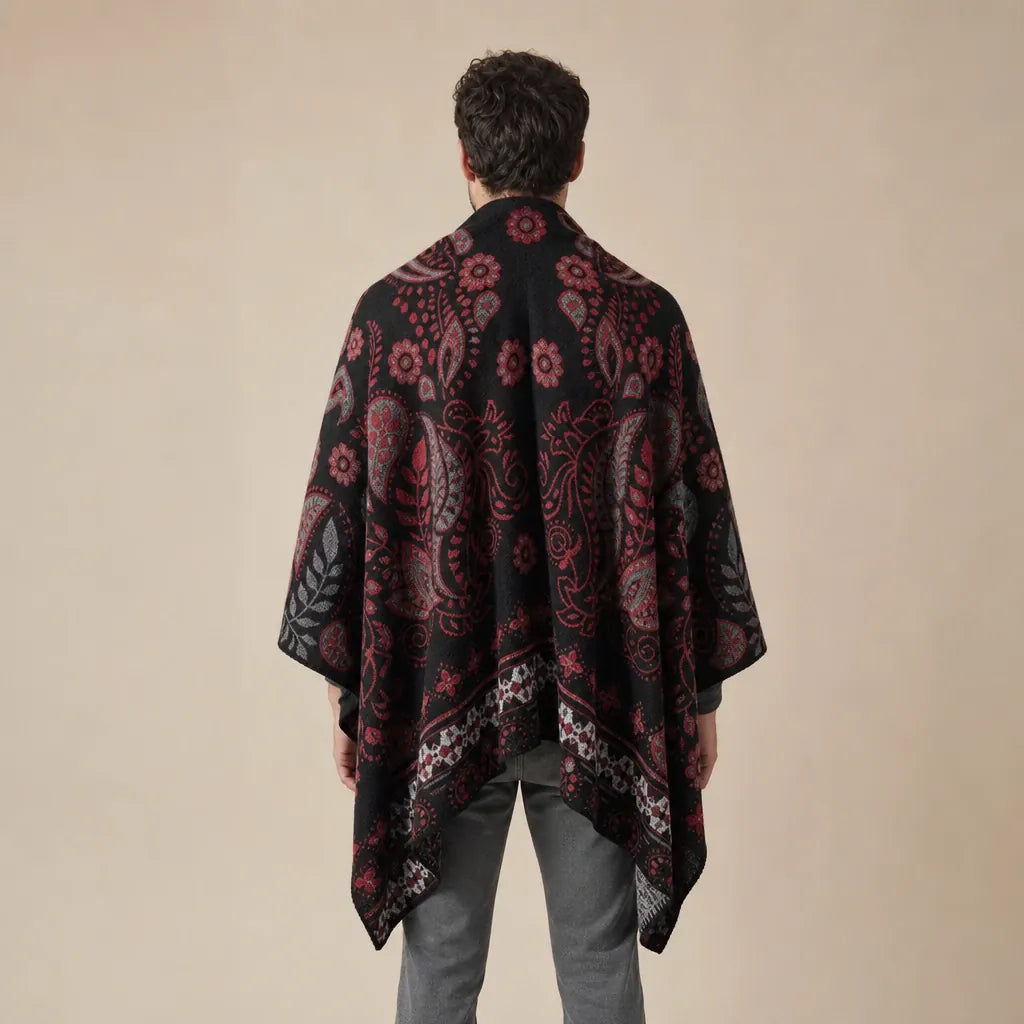 Ton poncho Poncho Homme Imprimé Ouvert