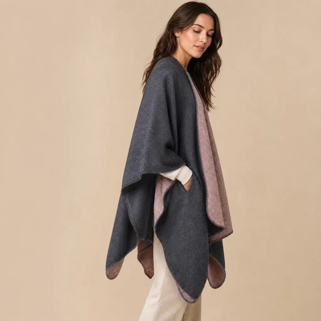 Ton poncho Poncho Imitation Cachemire Châle Cape
