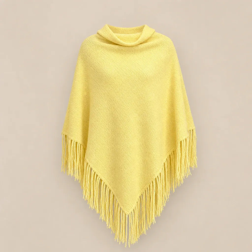 Ton poncho Poncho Jaune À Franges