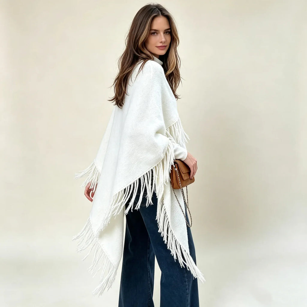 Ton poncho Poncho Jaune À Franges