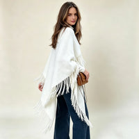 Ton poncho Poncho Jaune À Franges