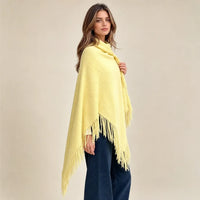 Ton poncho Poncho Jaune À Franges