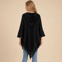 Ton poncho Poncho Noir À Capuche
