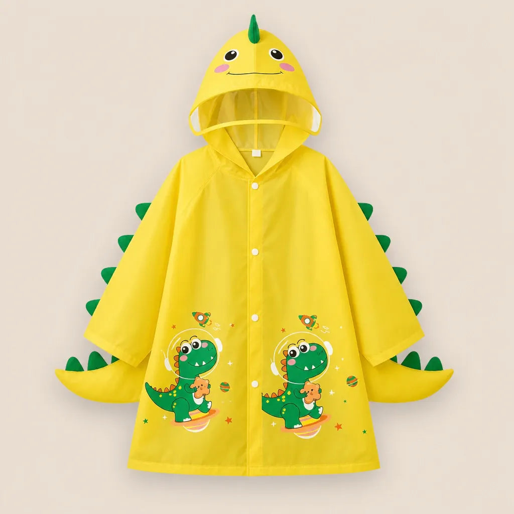Ton poncho Poncho Nylon Enfant Motif Licorne Et Dinosaure