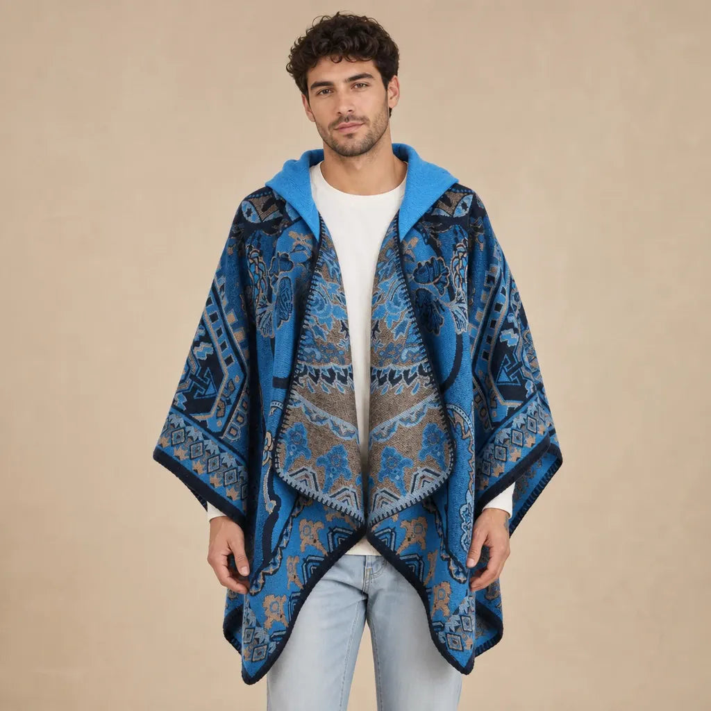 Ton poncho Poncho Oversize À Capuche En Cachemire Mélangé