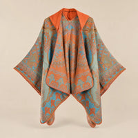 Ton poncho Poncho Oversize À Capuche En Cachemire Mélangé