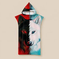 Ton poncho Poncho Plage Microfibre À Capuche