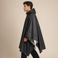 Ton poncho Poncho Pluie Avec Manches Imperméable Noir