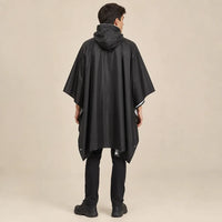 Ton poncho Poncho Pluie Avec Manches Imperméable Noir