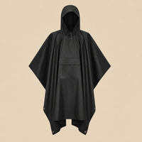 Ton poncho Poncho Pluie Avec Manches Imperméable Noir