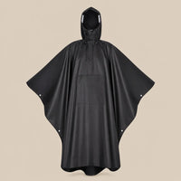 Ton poncho Poncho Pluie Avec Manches Imperméable Noir