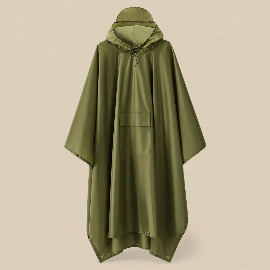 Ton poncho Poncho Pluie Avec Manches Imperméable Noir