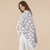 Ton poncho Poncho Polaire Imprimé Nuages