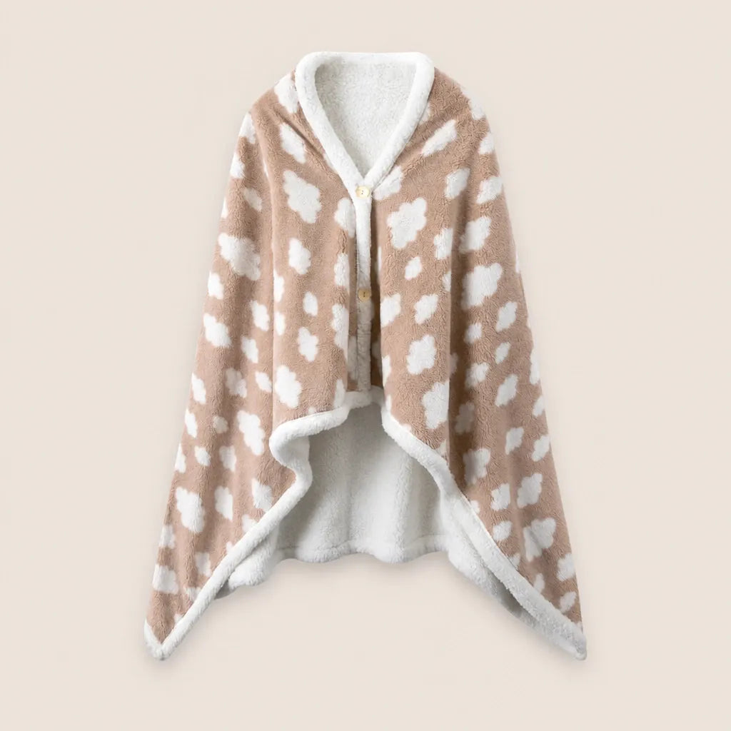 Ton poncho Poncho Polaire Imprimé Nuages