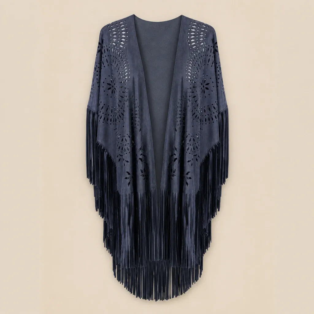 Ton poncho Poncho Polyester Camel En Suédine