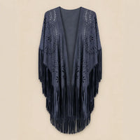 Ton poncho Poncho Polyester Camel En Suédine