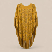 Ton poncho Poncho Polyester Camel En Suédine