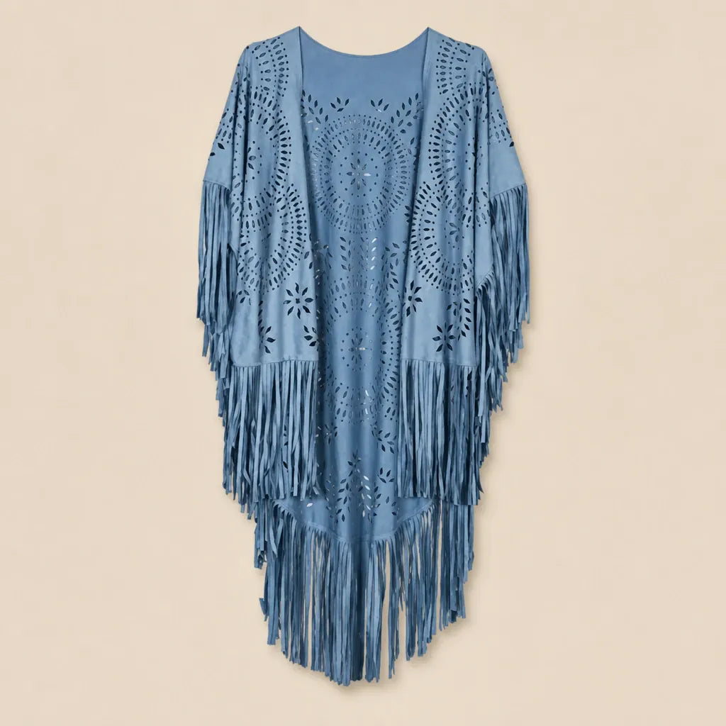 Ton poncho Poncho Polyester Camel En Suédine