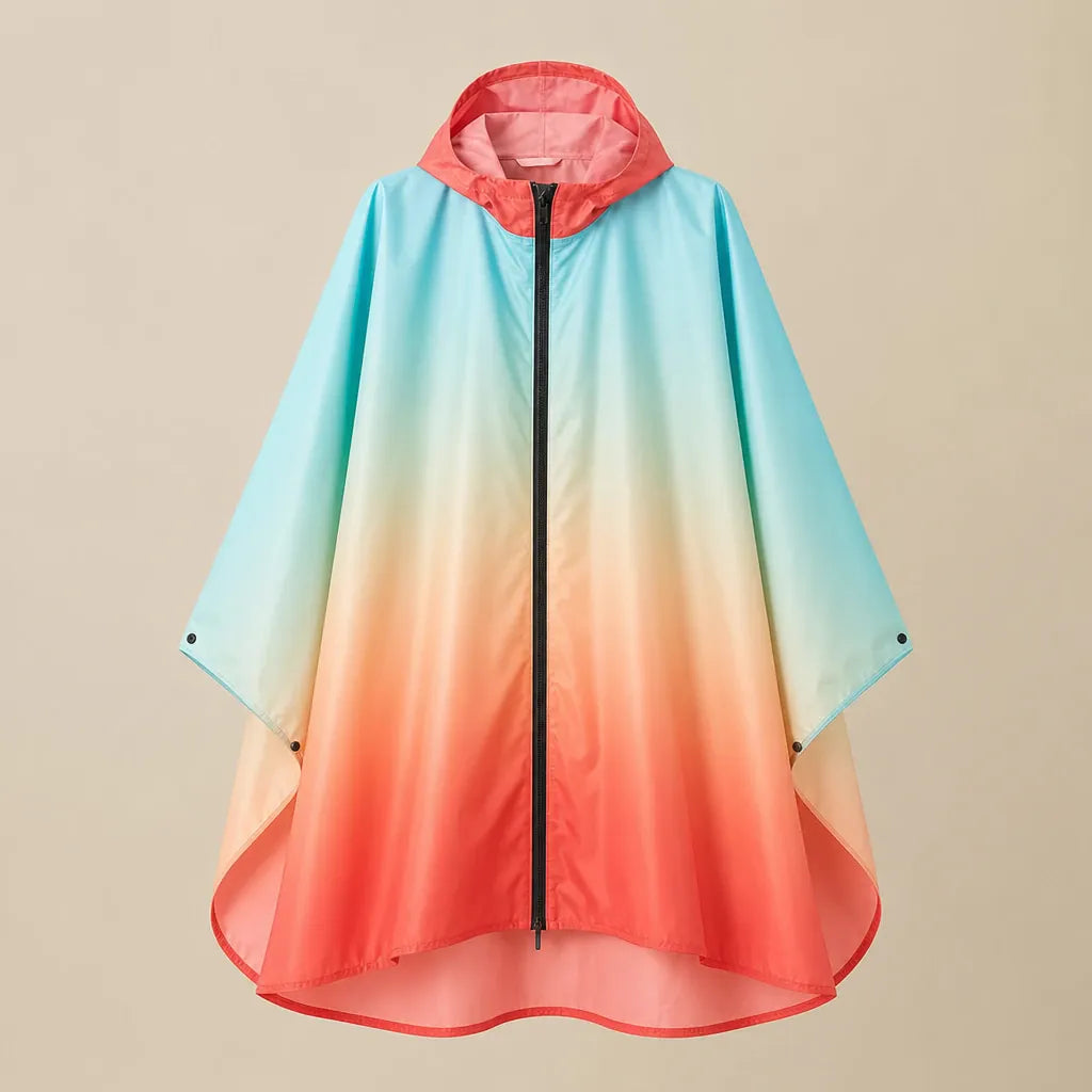 Ton poncho Poncho Pour Pluie Dégradé Léger Et Imperméable