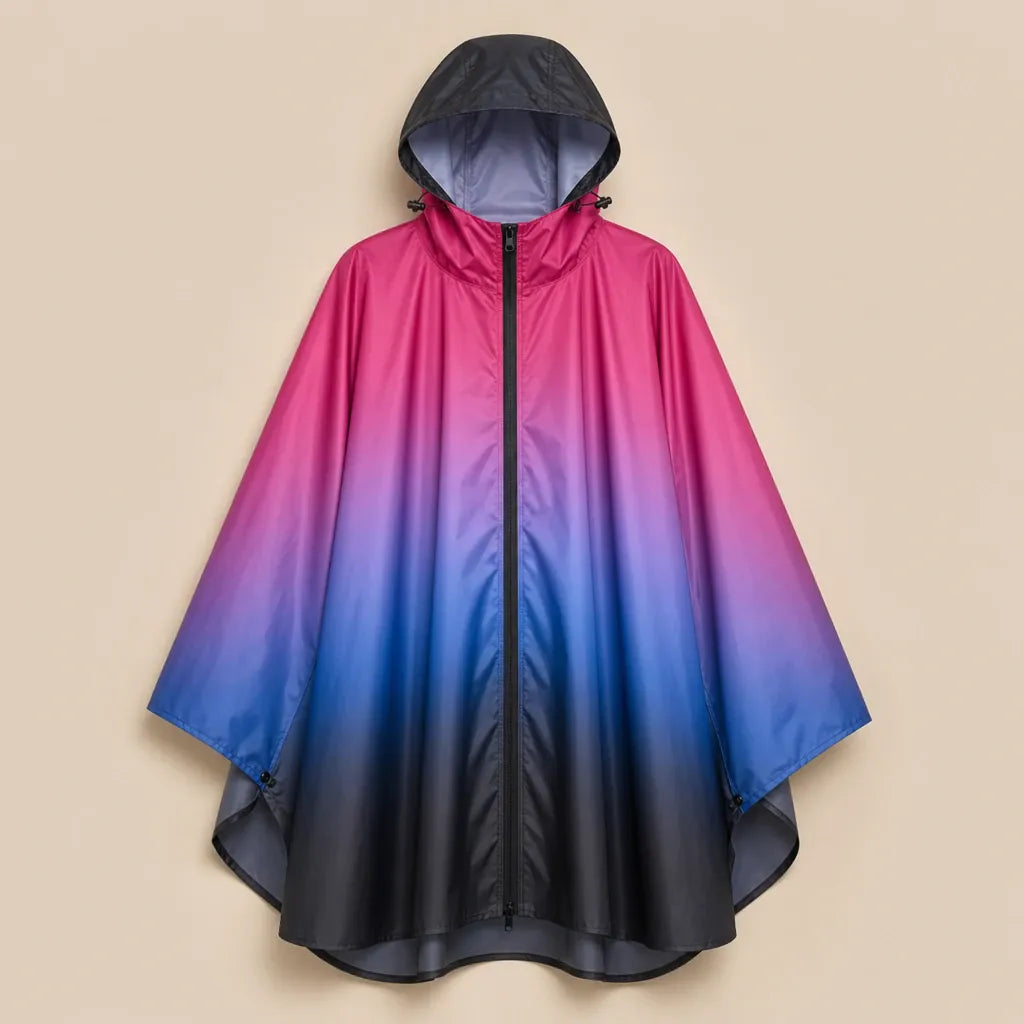 Ton poncho Poncho Pour Pluie Dégradé Léger Et Imperméable
