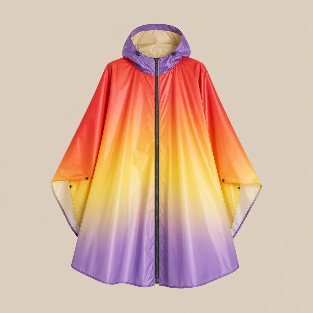 Ton poncho Poncho Pour Pluie Dégradé Léger Et Imperméable