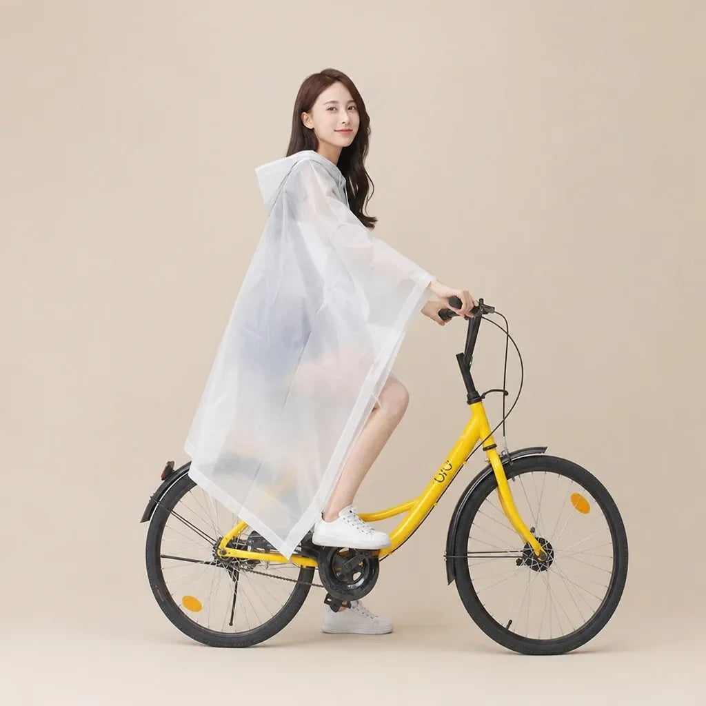 Ton poncho Poncho Pour Velo EVA Semi-Transparent