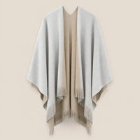 Ton poncho Poncho Toutes Saisons Asymétrique À Franges
