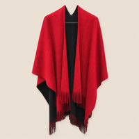 Ton poncho Poncho Toutes Saisons Asymétrique À Franges