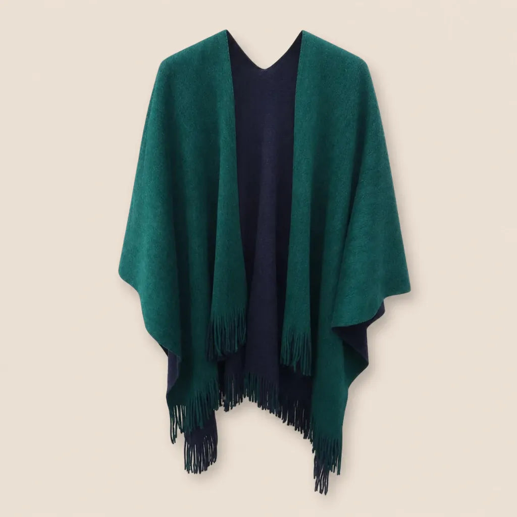 Ton poncho Poncho Toutes Saisons Asymétrique À Franges
