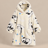 Ton poncho Sweat couverture à capuche enfant en polaire épaisse