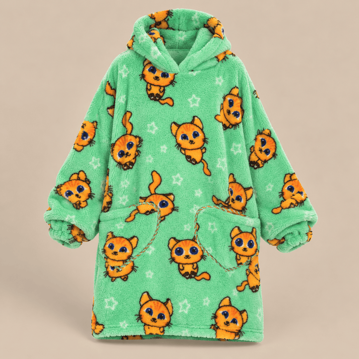 Ton poncho Sweat couverture à capuche enfant en polaire épaisse