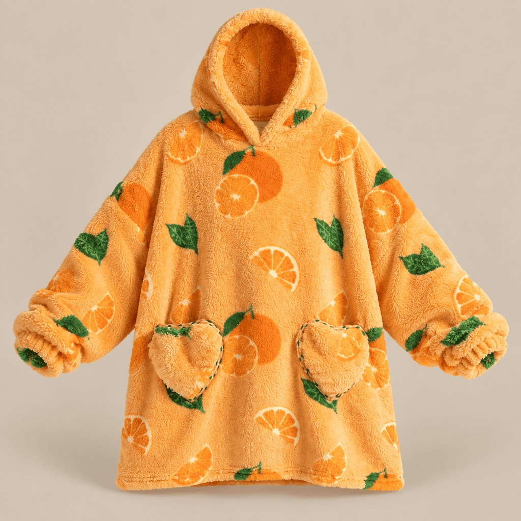 Ton poncho Sweat couverture à capuche enfant en polaire épaisse