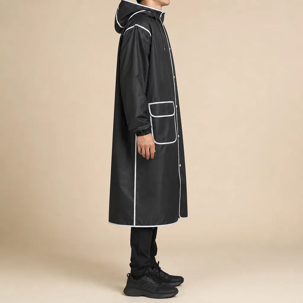 Ton poncho Vêtement De Pluie Vélo Homme Long Avec Capuche
