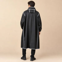 Ton poncho Vêtement De Pluie Vélo Homme Long Avec Capuche