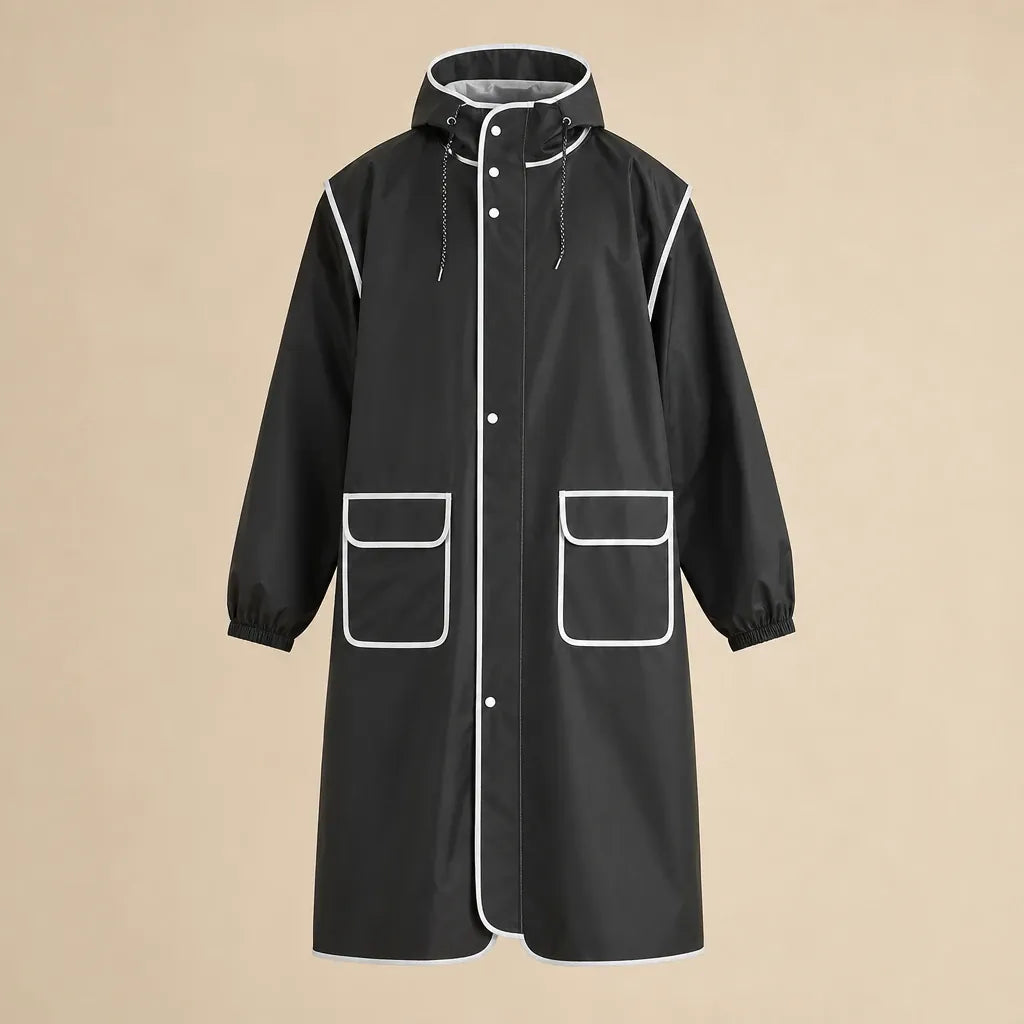Ton poncho Vêtement De Pluie Vélo Homme Long Avec Capuche