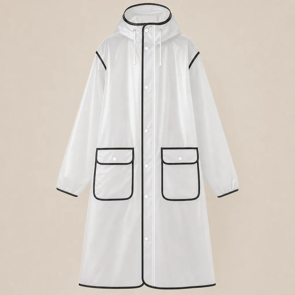 Ton poncho Vêtement De Pluie Vélo Homme Long Avec Capuche