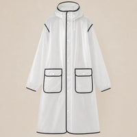 Ton poncho Vêtement De Pluie Vélo Homme Long Avec Capuche