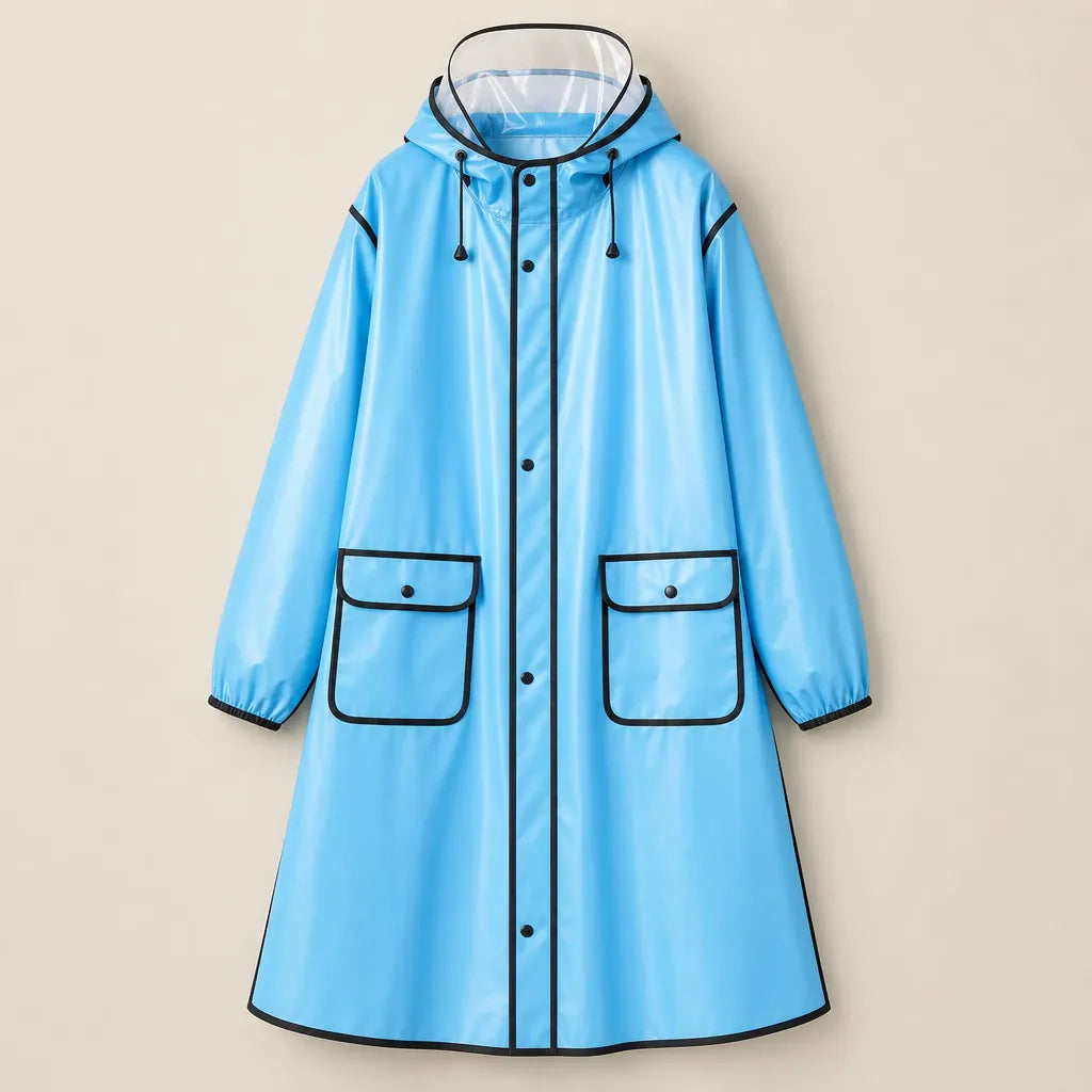 Ton poncho Vêtement De Pluie Vélo Homme Long Avec Capuche