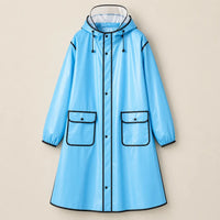 Ton poncho Vêtement De Pluie Vélo Homme Long Avec Capuche